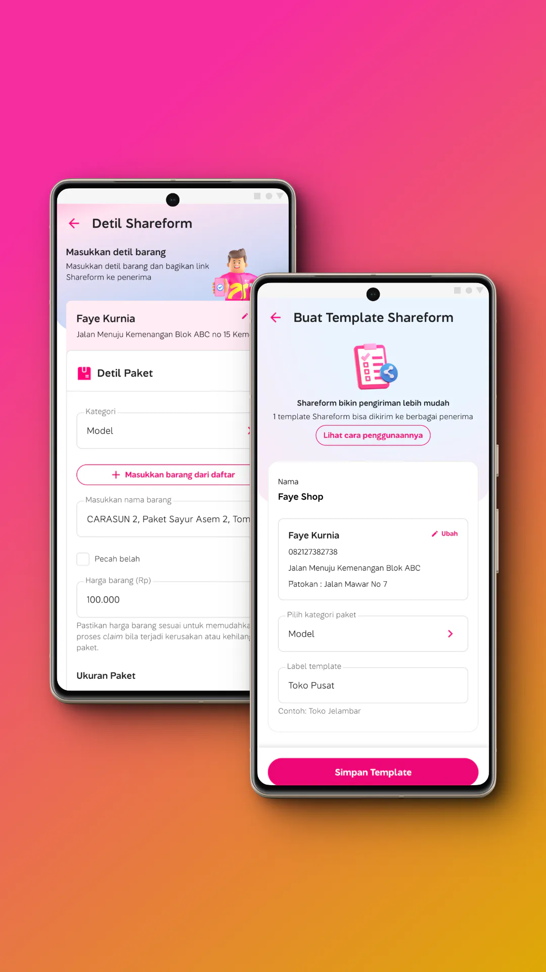 Anteraja Mobile Apps interface view 1