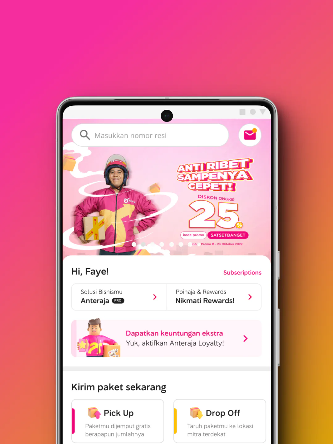 Anteraja Mobile Apps project preview